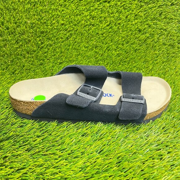 Birkenstock Arizona Mens Size 8 Blue Beach Walking Casual Suede Slide Sandals main image 4